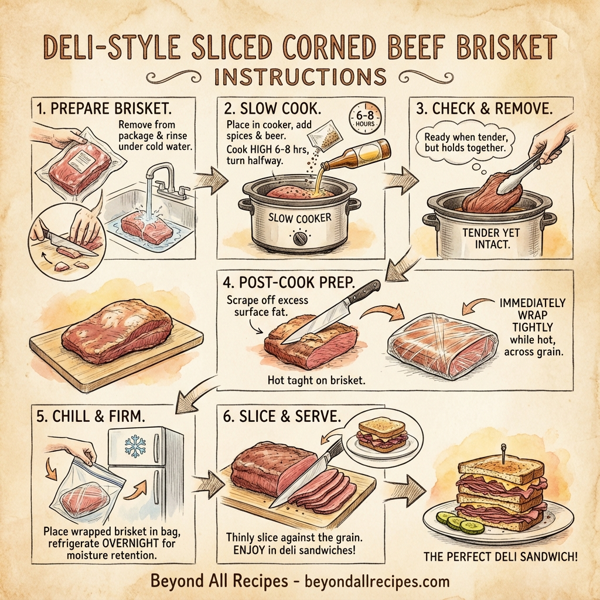 Sliced Deli-Style Corned Beef Brisket instructions