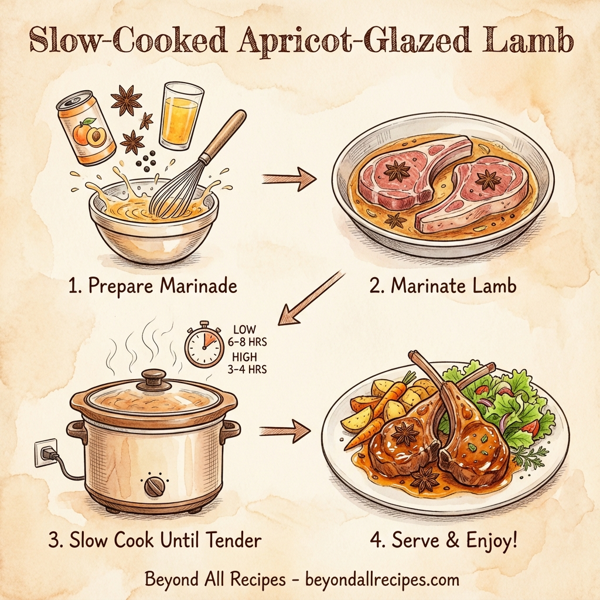 Slow-Cooked Apricot-Glazed Lamb instructions