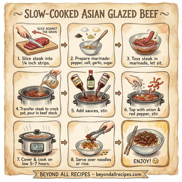 Slow-Cooked Asian Glazed Beef instructions
