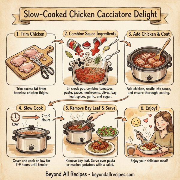 Slow-Cooked Chicken Cacciatore Delight instructions
