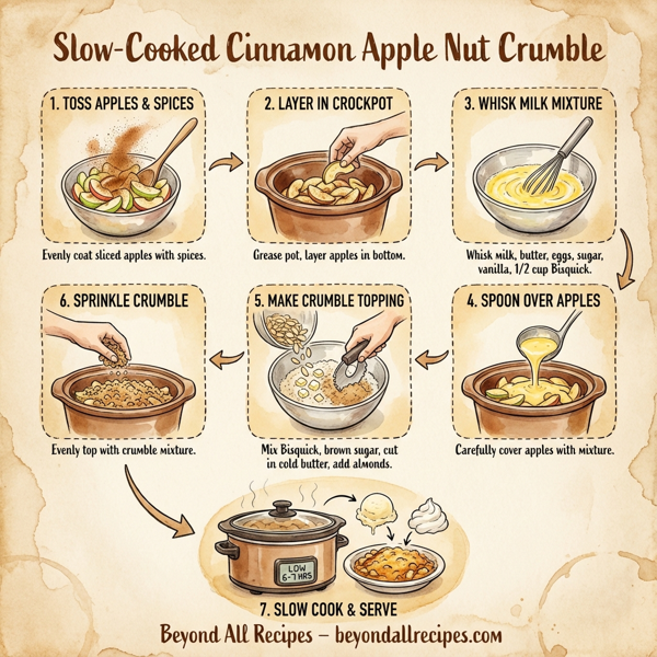 Slow-Cooked Cinnamon Apple Nut Crumble instructions