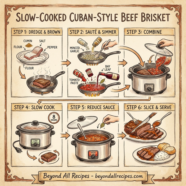Slow-Cooked Cuban-Style Beef Brisket instructions
