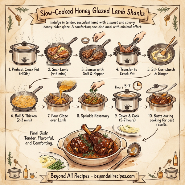 Slow-Cooked Honey Glazed Lamb Shanks instructions