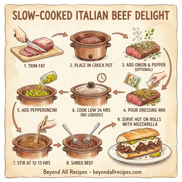 Slow-Cooked Italian Beef Delight instructions