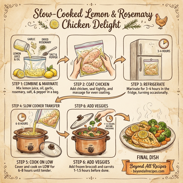 Slow-Cooked Lemon & Rosemary Chicken Delight instructions