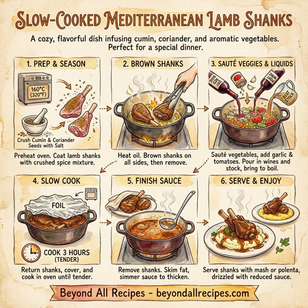 Slow-Cooked Mediterranean Lamb Shanks instructions