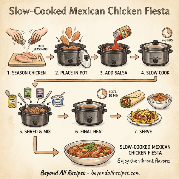 Slow-Cooked Mexican Chicken Fiesta instructions