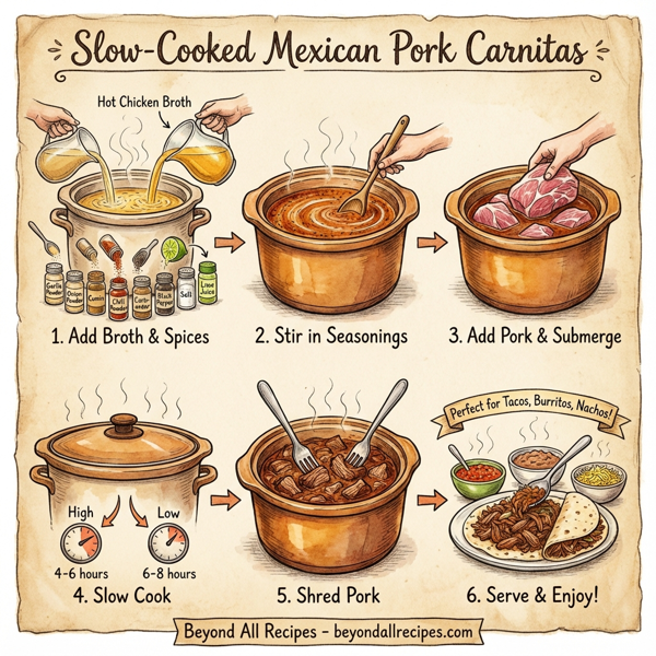 Slow-Cooked Mexican Pork Carnitas instructions