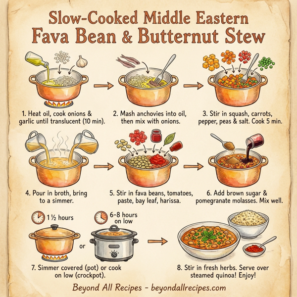 Slow-Cooked Middle Eastern Fava Bean & Butternut Stew instructions