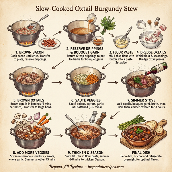 Slow-Cooked Oxtail Burgundy Stew instructions