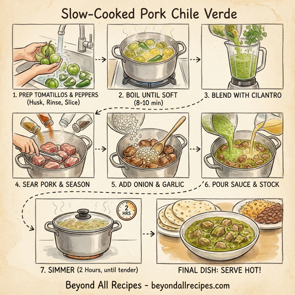Slow-Cooked Pork Chile Verde instructions