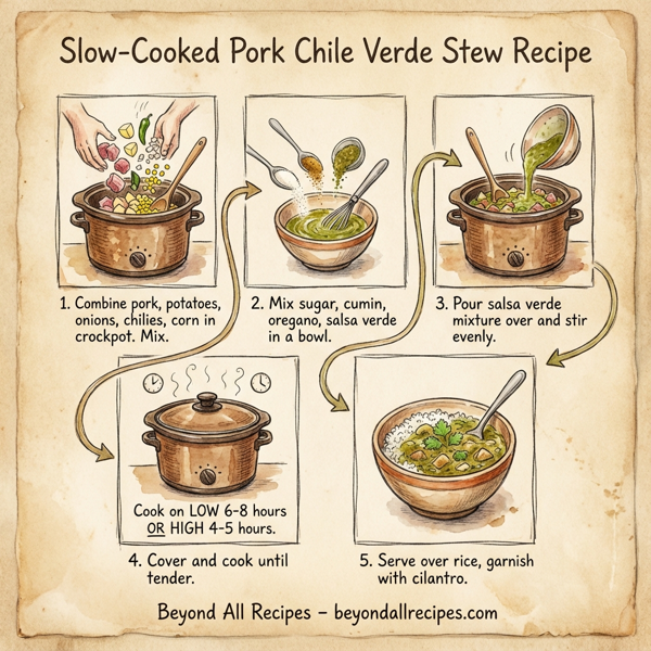 Slow-Cooked Pork Chile Verde Stew instructions