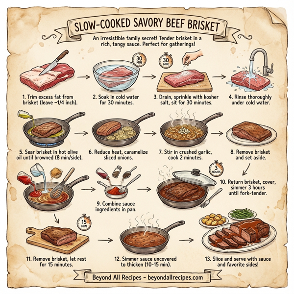 Slow-Cooked Savory Beef Brisket instructions