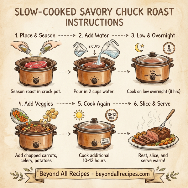 Slow-Cooked Savory Chuck Roast instructions