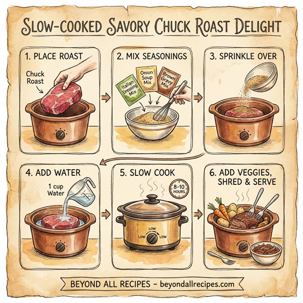 Slow-Cooked Savory Chuck Roast Delight instructions