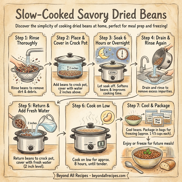 Slow-Cooked Savory Dried Beans instructions