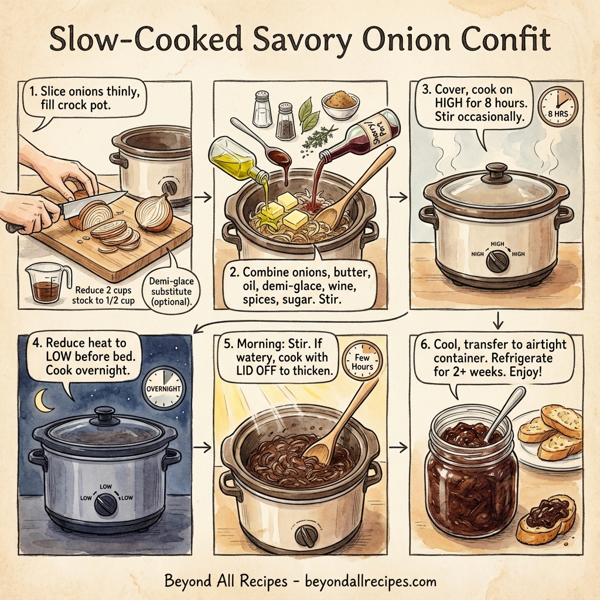 Slow-Cooked Savory Onion Confit instructions