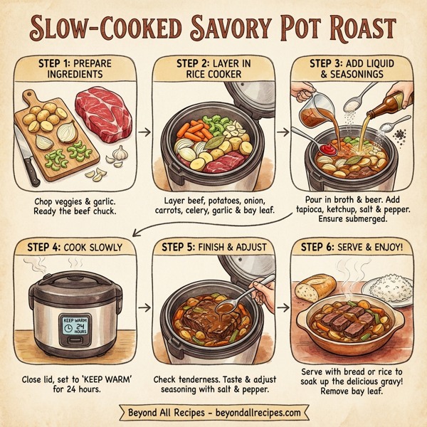 Slow-Cooked Savory Pot Roast instructions