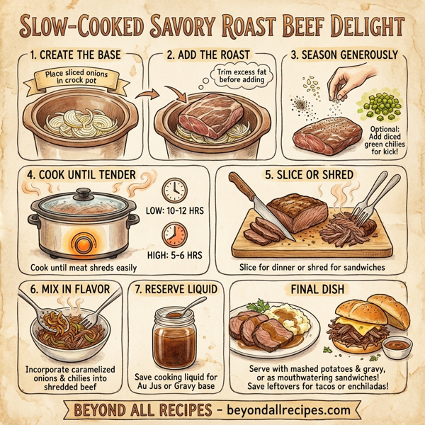 Slow-Cooked Savory Roast Beef Delight instructions