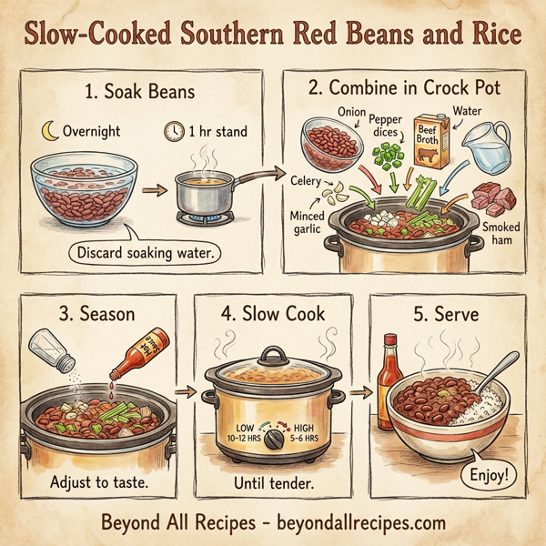Slow-Cooked Southern Red Beans and Rice instructions