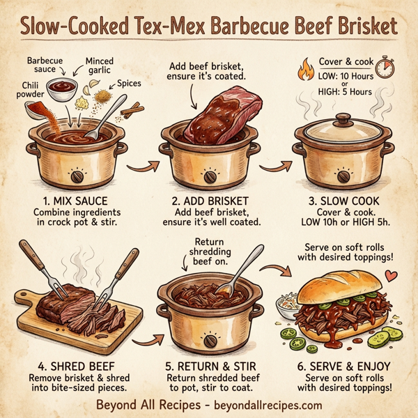 Slow-Cooked Tex-Mex Barbecue Beef Brisket instructions