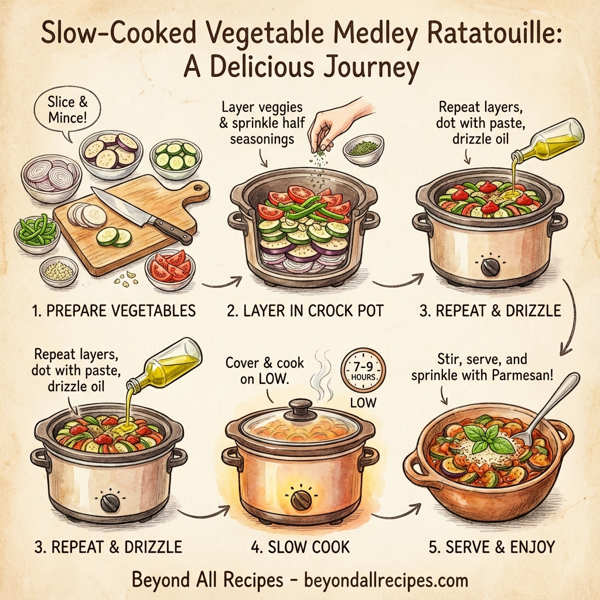 Slow-Cooked Vegetable Medley Ratatouille instructions
