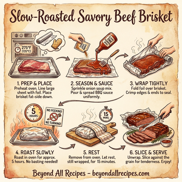Slow-Roasted Savory Beef Brisket instructions