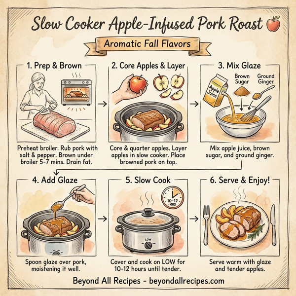 Slow Cooker Apple-Infused Pork Roast instructions