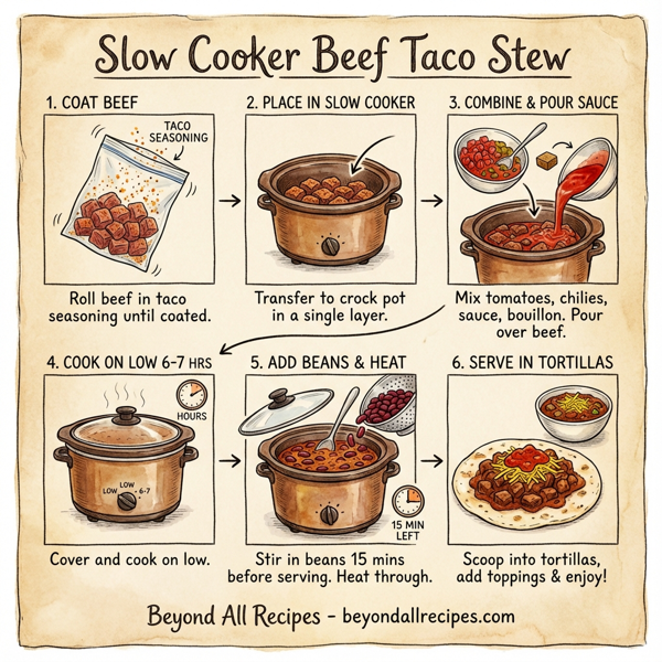 Slow Cooker Beef Taco Stew instructions