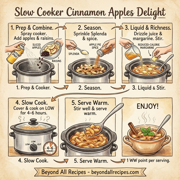 Slow Cooker Cinnamon Apples Delight instructions