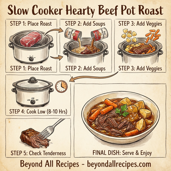 Slow Cooker Hearty Beef Pot Roast instructions