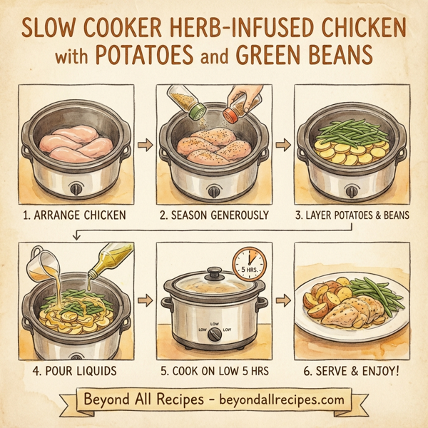 Slow Cooker Herb-Infused Chicken with Potatoes and Green Beans instructions