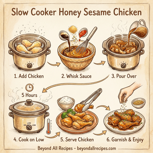 Slow Cooker Honey Sesame Chicken instructions