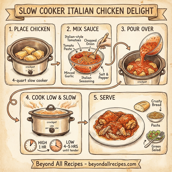 Slow Cooker Italian Chicken Delight instructions