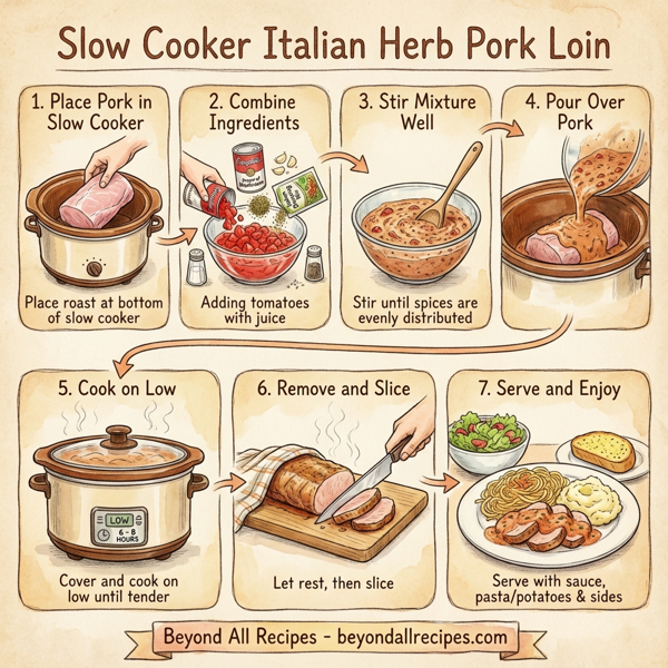 Slow Cooker Italian Herb Pork Loin instructions