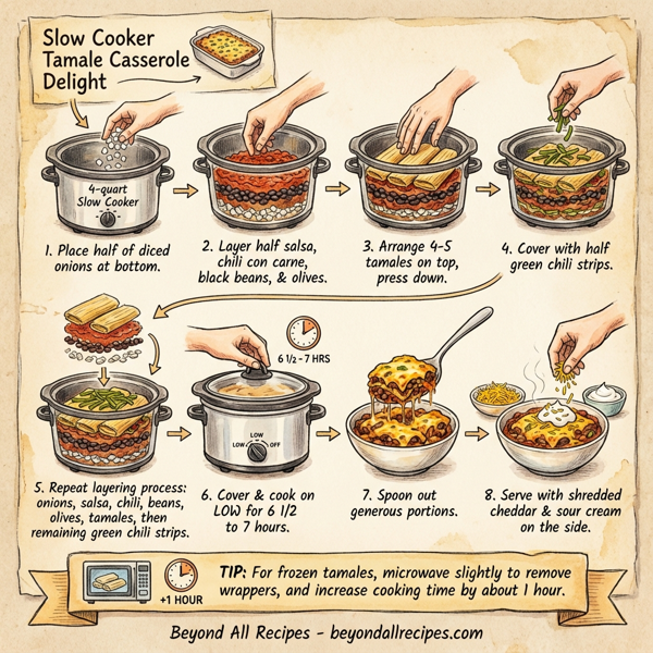 Slow Cooker Tamale Casserole Delight instructions