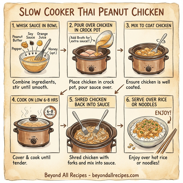Slow Cooker Thai Peanut Chicken instructions