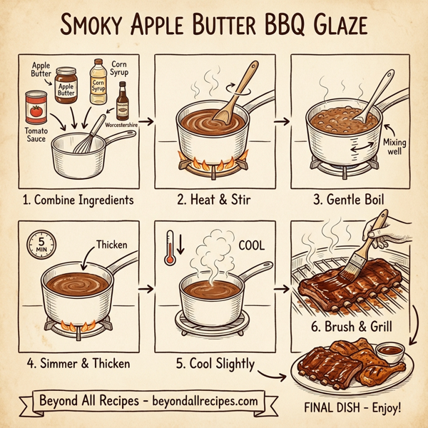 Smoky Apple Butter BBQ Glaze instructions