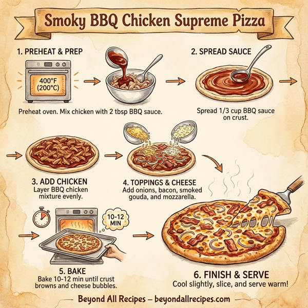 Smoky BBQ Chicken Supreme Pizza instructions