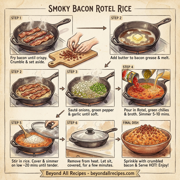Smoky Bacon Rotel Rice instructions