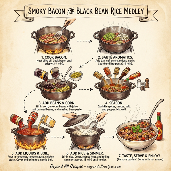 Smoky Bacon and Black Bean Rice Medley instructions