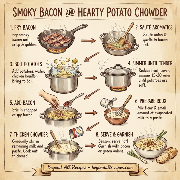 Smoky Bacon and Hearty Potato Chowder instructions