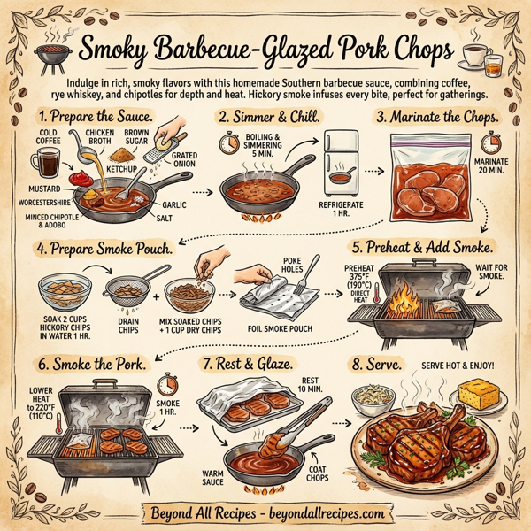 Smoky Barbecue-Glazed Pork Chops instructions