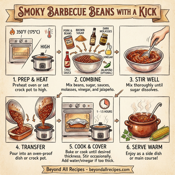 Smoky Barbecue Beans with a Kick instructions