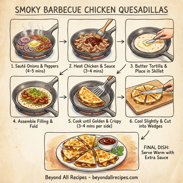 Smoky Barbecue Chicken Quesadillas instructions