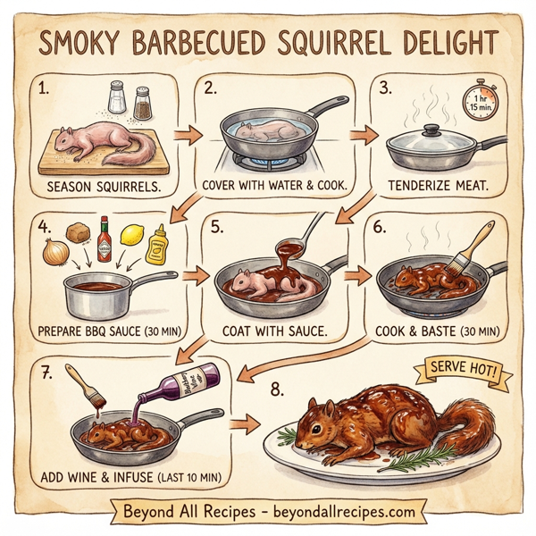 Smoky Barbecued Squirrel Delight instructions