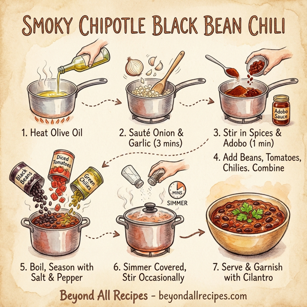 Smoky Chipotle Black Bean Chili instructions