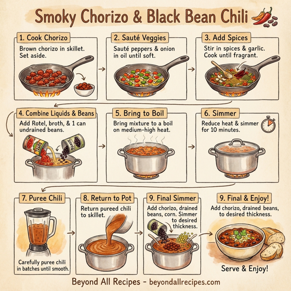 Smoky Chorizo & Black Bean Chili instructions