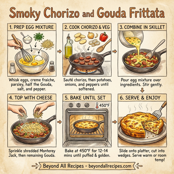 Smoky Chorizo and Gouda Frittata instructions