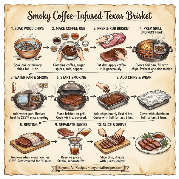 Smoky Coffee-Infused Texas Brisket instructions